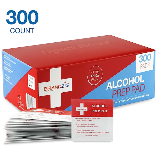 Alcohol prep pads