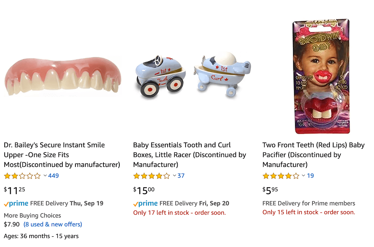 Amazon discontinued products