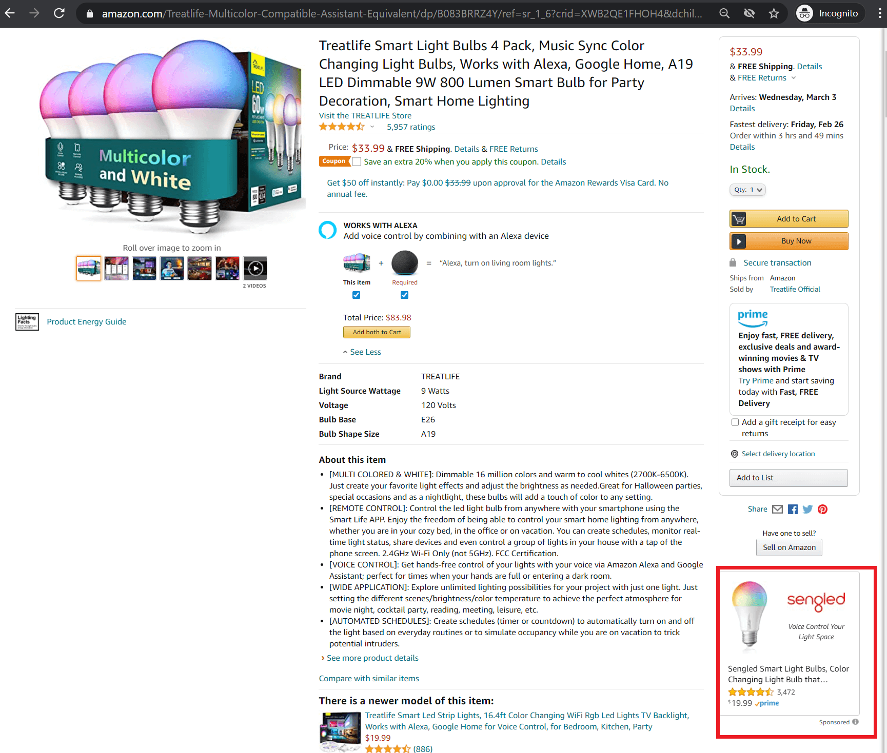 Product Targeting Ad