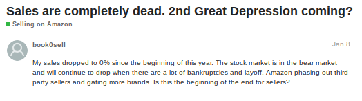 Amazon sales are dead