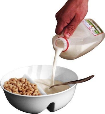 Anti-soggy cereal bowl