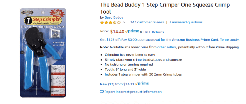 Bead Buddy One-Step Crimper