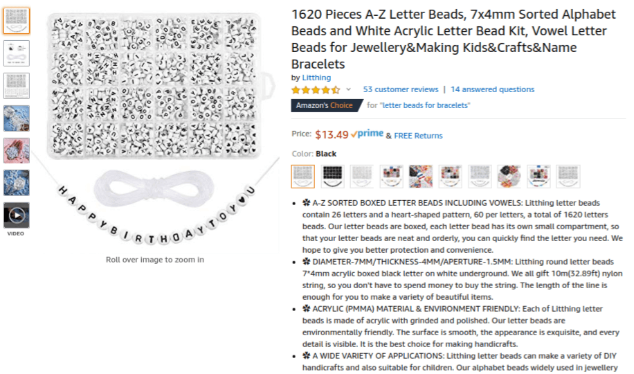 A-Z Letter Beads