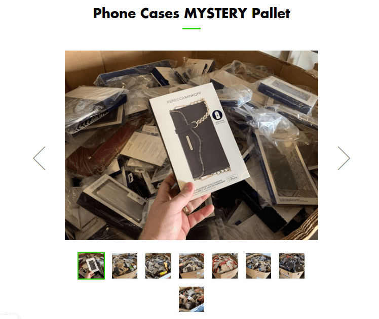 Never buy a pallet without a list and clear pictures of what it contains