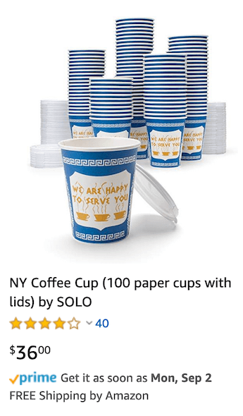 NY coffee cup