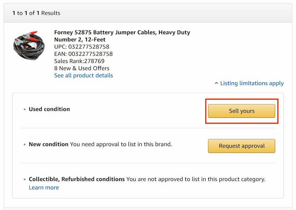 New Product on Amazon must be complete and in good condition