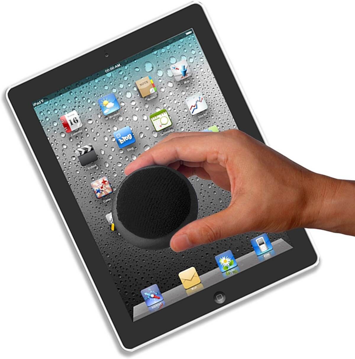 Touchscreen cleaner balls
