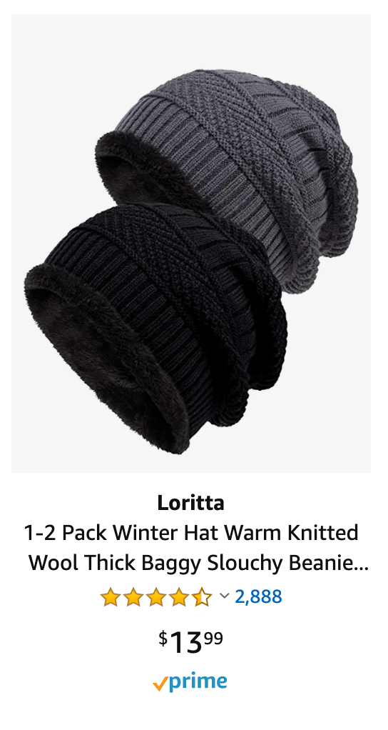 Winter beanie set